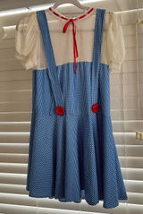 Roma Costume Dorothy Halloween Costume Blue Gingham Coquette Dress XXL Photo 0