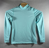 2062 | Nike Fit Dry Womens L Aqua Mock Neck Long Sleeve Athletic Top 254805 Photo 0