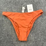 Andie Swim The Symi Bottom Cedar Orange Ruched Cheeky Bikini Bottom AB431 Small Photo 0