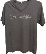 ZTA Zeta Tau Alpha Sorority Fraternity University Greek Life Anvil Tee Shirt, M Photo 0