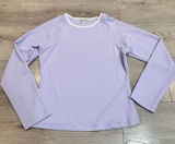 So Sporty Lavender Pullover‎ Long Sleeve Top Women Medium M Made in USA Photo 0
