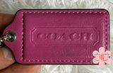 2.5" COACH Fob Bag Charm Hang tag Hangtag Photo 0