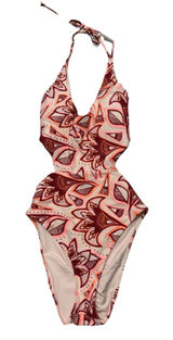 Aerie Women's‎ Pink Cut Out Halter Swimsuit One Piece Size Large Photo 0