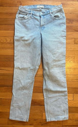 ABERCROMBIE & FITCH 90s Low Rise Curve Love Light Wash Denim Jeans size 30 Photo 0