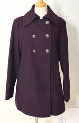 APT 9 Double Breasted Pea Coat Sz‎ Lg Winter Classic Wool Blend Outerwear Jacket Photo 0