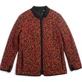 Bob Mackie Jacket‎ Womens XL Wearable Art Red Floral Quilted Full Zip EUC Photo 0