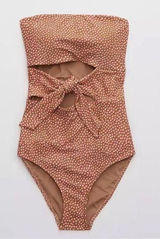 Aerie wrap strapless one piece Bathingsuit Photo 0