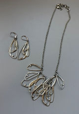 Brighton Second Nature Butterfly Wings Necklace Earrings Set Swarovski Crystal Photo 0