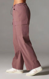 Tavi Warm Up‎ Pant Rose Pink Cargo Athleisure Wide Leg C17825ROS-S Small NEW Photo 0