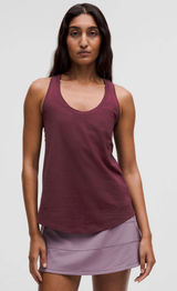 Lululemon Love Tank Top Garnet Red Maroon Size 4 Cotton Racerback Photo 0