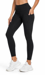 CRZ Yoga High Waisted Leggings Black Size 4/6 Buttery Soft Athletic Yoga Pants P Photo 0