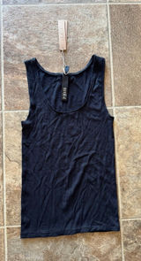 Skims Soft Lounge Ribbed Tank Top Onyx Size XS Photo 0