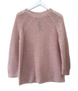 NWT J.Crew Linen Open Knit Sweater Blush Pink Crewneck Size Small Photo 0