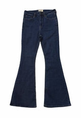 Free People High-Rise Flare Jeans Women’s 29 Dark Wash Stretch Denim Retro 30x31 Photo 0