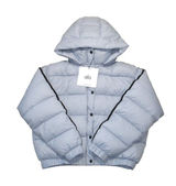 NWT Alo Aspen Love Puffer Jacket in Winter Frost Blue Oversized Hooded M Photo 0