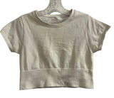 Offline by‎ Aerie Women's White Cropped Crew Neck T-Shirt Size M Casual Top y2k Photo 0