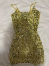 xs gold hoco dress Photo 0