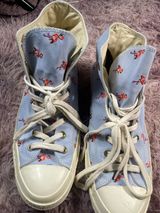 Converse Chuck Taylor All Star 70 Hi Flamingos Canvas Hi-Tops Blue Chili Photo 0