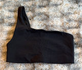 Lululemon Ribbed Nulu Asymmetrical Yoga Bra - Black 4 Photo 0