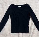 Hollister Black Scoop Neck Long Sleeve Shirt Photo 0