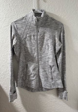 🍋 LULULEMON Women’s Grey Space-Dye Full-Zip Jacket Size 4 W4ACYS Photo 0