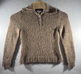 3082 | Charter Club Marled Knit Mock Neck Sweater Brown Womens M Cottagecore Photo 0