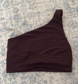 Lululemon One Shoulder Brown Sports Bra Photo 0