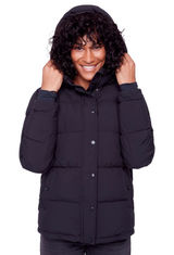 Alpine Design Black Down Filled Quilted Puffer Jacket Photo 0