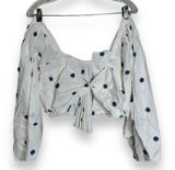 NWOT Farm Rio Flower-Embroidered Cotton Crop Top Size XL‎ Photo 0