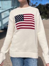 Brandy Melville American Flag Sweater Photo 0