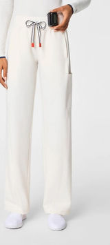Figs High-Waisted Scrub Pants Off White M Limited Edition Olympics Photo 0
