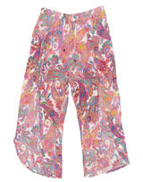 💖 Tinibikini‎ Colorful Paisley Wide Leg Cropped Cover Up Swim Summer Pants Photo 0