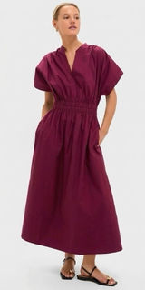 Tuckernuck Pomander Place Winetasting Cotton Mabel Maxi Women's L Dress NWT Photo 0