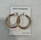 Gold Hoop Earrings by Petit Moments Photo 0