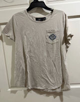 Harley-Davidson Women's Logo Pocket Eagle Short Sleeve T-Shirt 96408-20VW Sz XL Photo 0