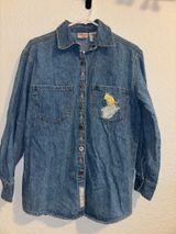 Vintage Disney Embroidered Denim Long Sleeve Photo 0