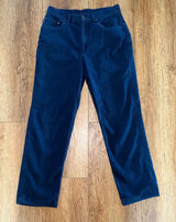 Lauren Jeans Co Navy Blue Twill Pants Womens 8 High Rise Straight Leg Cotton Photo 0