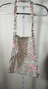 X367. Free people- Floral Print Cotton Shoulder Bag in Pink and Cream Photo 0