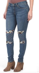 NWT Miss Me Blue Skinny Moto Jeans Photo 0