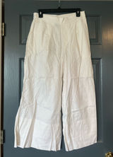 Banana Republic Linen Pants White Wide-Leg Photo 0