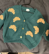 Croissant cardigan Green Size M Photo 0