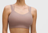 Lululemon Like A Cloud Longline Bra *Ribbed D/DD Ashen Rose Size 6 NWT Photo 0