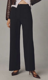 Anthropologie The Colette Full Length Pants: Ponte Edition in Black- 25 Photo 0