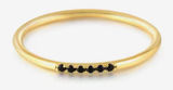 Boutique Dainty Black‎ Onyx Yellow Gold Ring | Gold S925 Photo 0
