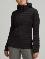 Lululemon Pack It Down Long Sleeve Full Zip Hood Puffer Quilted Jacket Black 8 Photo 0