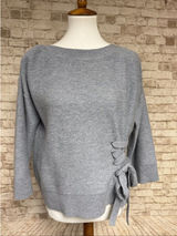 Club Monaco Grey Gray Cashmere Sweater Size S Luxurious Luxury Tie‎ Detail Photo 0