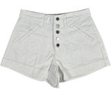 WeWoreWhat Seamed Short High Rise Twill‎ Denim White Button Fly WWDB99-1 Size 26 Photo 0