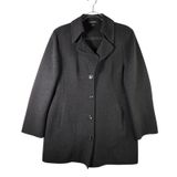 Ellen Tracy‎ Wool Angora Blend Car Coat Gray Womens Sz 12 Tailored Quiet Luxury Photo 0
