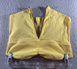 1525 | Kimchi Blue Y2K Lace Trim Split Hem Tube Top‎ Coquette Yellow Womens M Photo 0