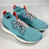 Columbia Womens 9 SH/FT Mid Breeze Hiking Shoes Aquatint/Poppy‎ Red Omni-Grip Photo 0